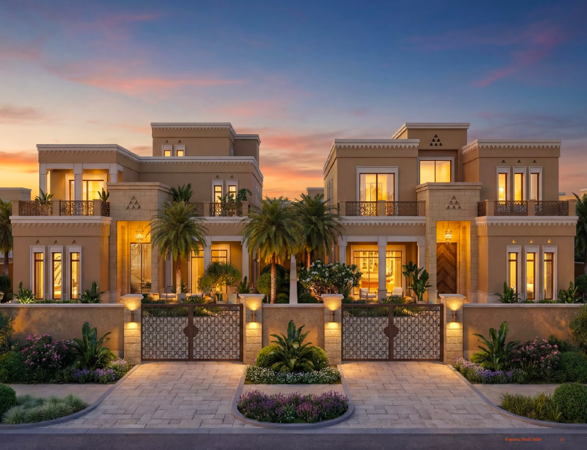 Amara Diriyah Wadi Safar Villa Exterior at night